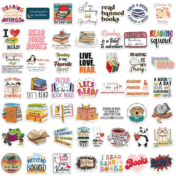 Vinyl Sticker Mix || Bookish  || 25 Pieces