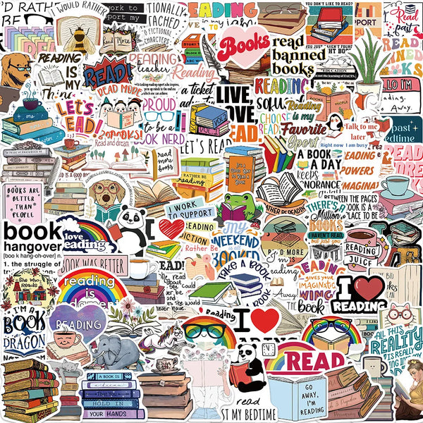 Vinyl Sticker Mix || Bookish  || 25 Pieces