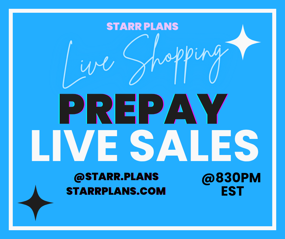 Lives Sales - Prepay - Next Live: August 1, 2025 @ 8PM EST