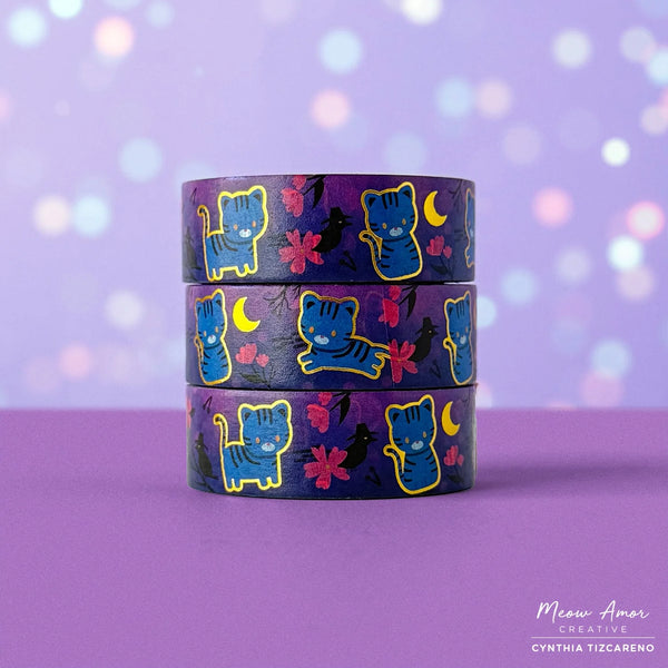 Blue Tiger Gold Foil Washi Tape