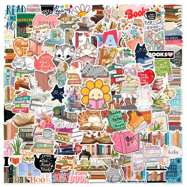 Vinyl Sticker Mix || Bookish  || 25 Pieces