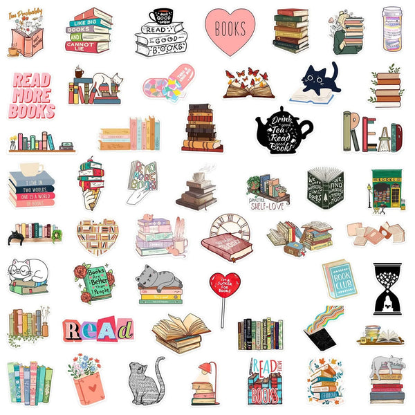 Vinyl Sticker Mix || Bookish  || 25 Pieces