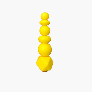 Silicone Solid Color Bead || Bright Yellow