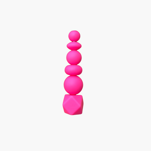 Silicone Solid Color Bead || Bubblegum Pink