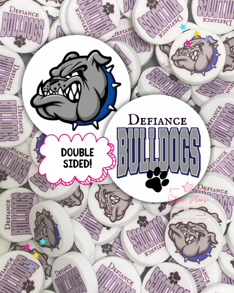 Defiance Bulldogs Focal Bead || Starr Plans Exclusive