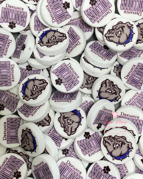 Defiance Bulldogs Focal Bead || Starr Plans Exclusive