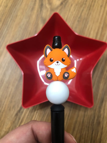 Silicone Focal Beads - Full Body Fox