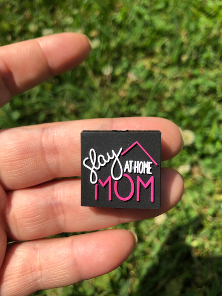 Silicone Focal Beads - Slay at Home Mom - 81A