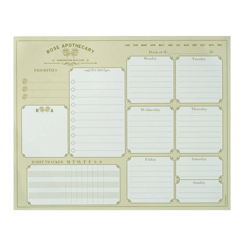 Schitt's Creek Rose Apothecary Undated Weekly Planning Notepad (8'' x 10'')