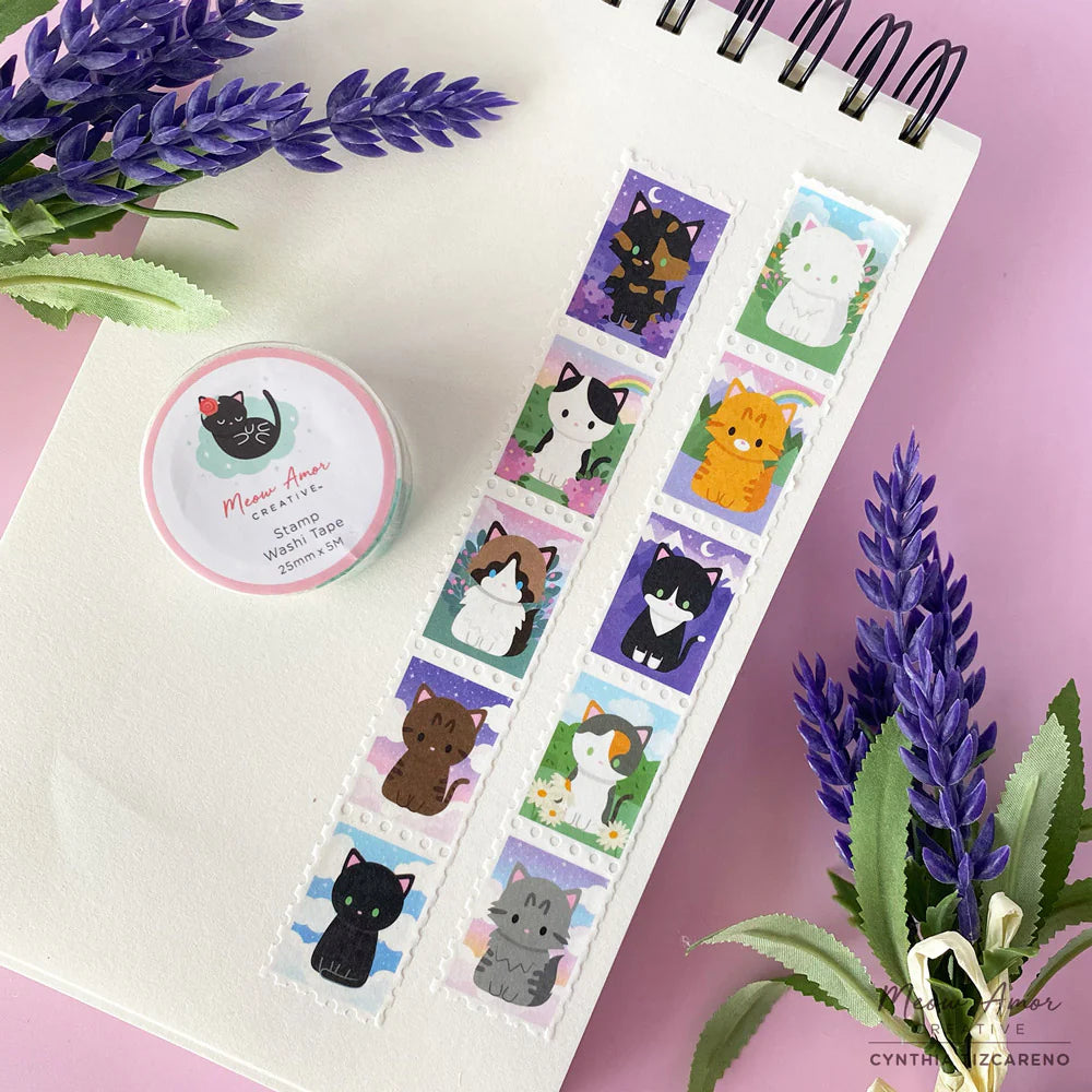 Cat Skies Stamp Washi Tape