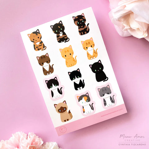 Cats Vinyl Sticker Sheet