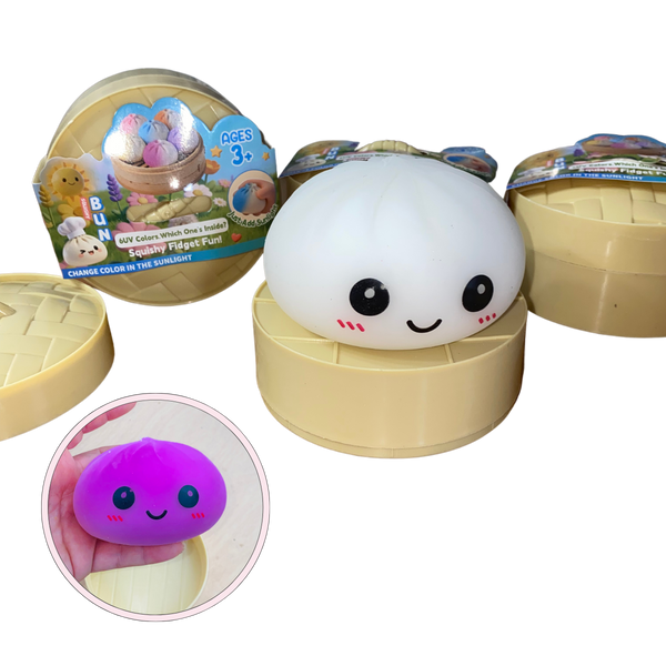 UV Color Changing Dumpling Flour Squishy Toy