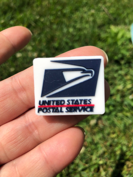 Silicone Focal Beads - USPS United States Postal Service Logo -68A