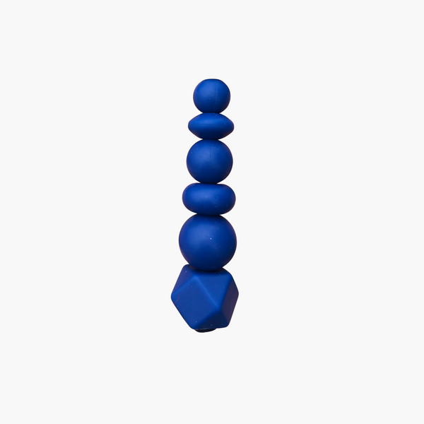 Silicone Solid Color Bead || Deep Blue