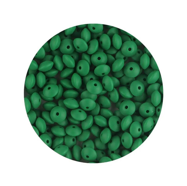 12 MM Various Colors || Silicone Lentil Beads || 10 PCS