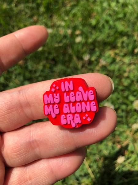 Silicone Focal Beads - In my Leave me Alone Era - 86B