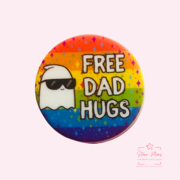 Silicone Focal Beads -  Free Dad Hugs Ghost || Starr Plans Exclusive