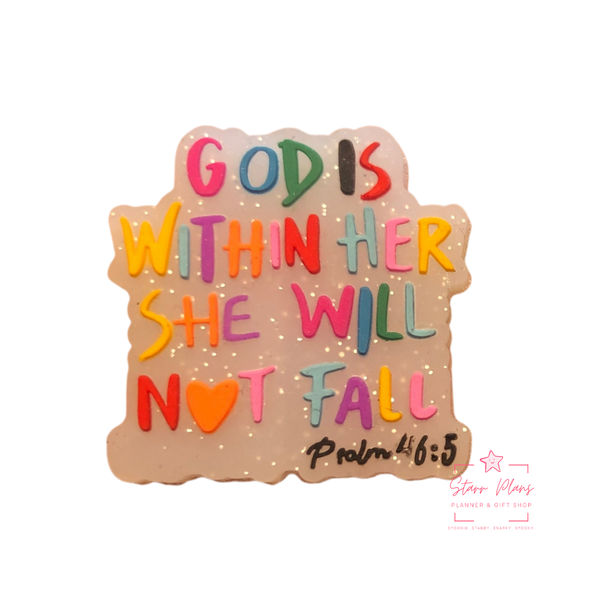 Silicone Focal Beads - God Is Within Her
