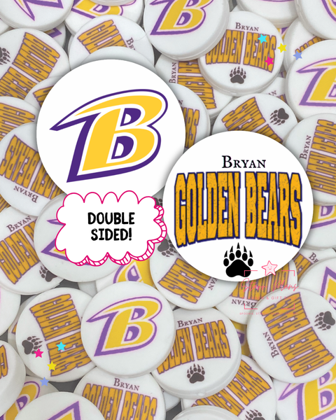 Bryan Golden Bears Focal Bead || Starr Plans Exclusive