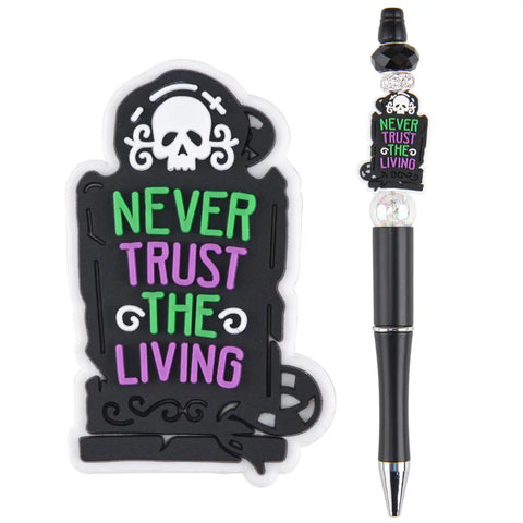 Silicone Focal Beads - Never Trust the Living - 07