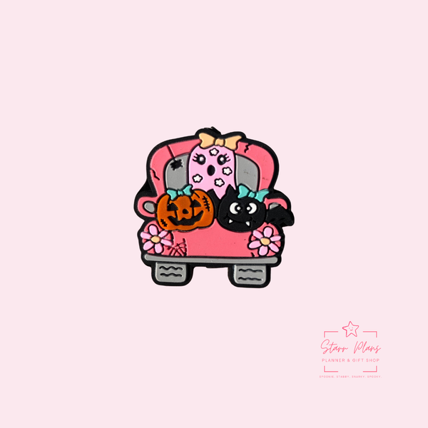 Silicone Focal Beads -Spooky Friends Truck Ride - 103A