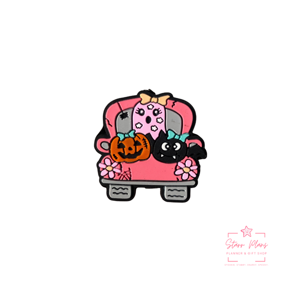 Silicone Focal Beads -Spooky Friends Truck Ride - 103A