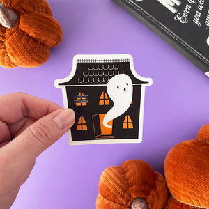 Haunted House Vinyl Sticker