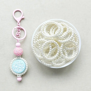 38mm Acrylic Faux Pearl Bead Frame & Fidget Spinner