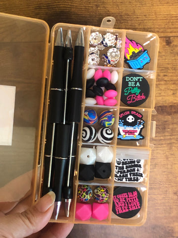 Beaded Pen Kit - Petty Pink