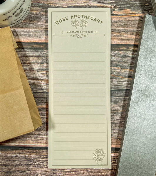 Schitt's Creek Rose Apothecary List Notepad (3.5'' x 9'')