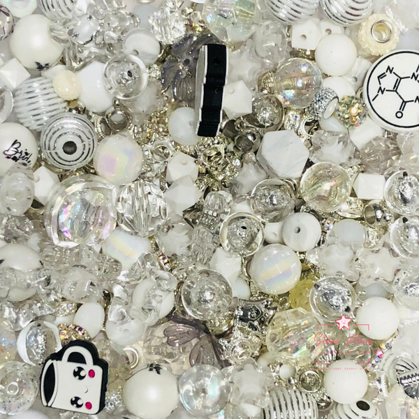 Bead Soup - Silver Ice || 3mm+ Large Hole || Bead Mixes || Acrylic Mix