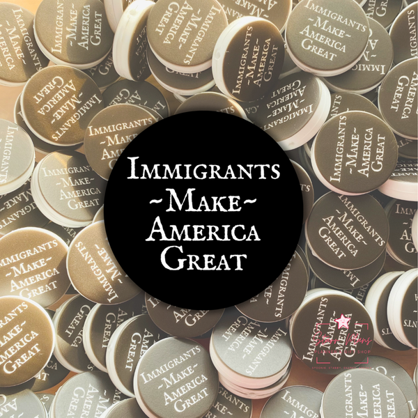 Immigrants Make America Great Silicone Focal Bead || Starr Plans Exclusive