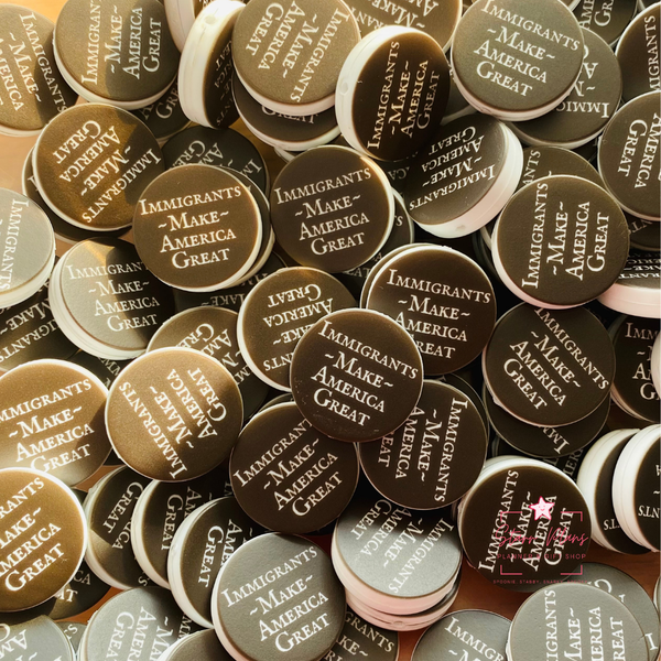 Immigrants Make America Great Silicone Focal Bead || Starr Plans Exclusive