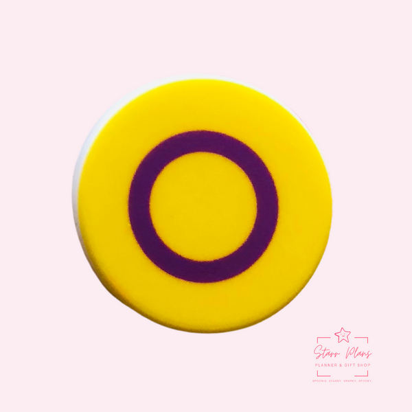 Silicone Focal Beads -  Intersex Pride Flag || Starr Plans Exclusive
