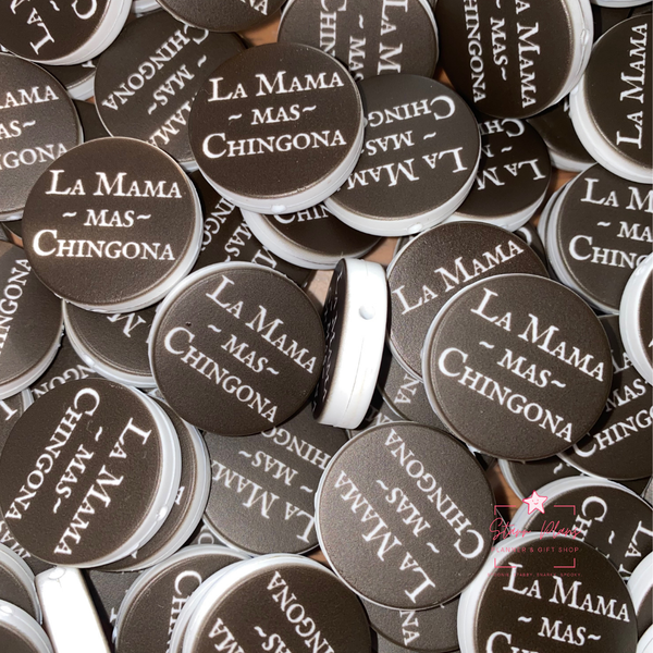 La Mama Mas Chingona Silicone Focal Bead || Starr Plans Exclusive