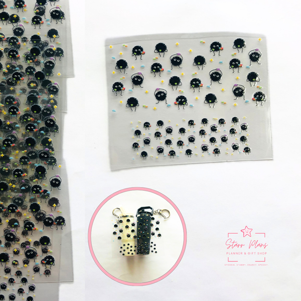 Mini Tumbler UVDTF Decal - Magical Soot Sprites