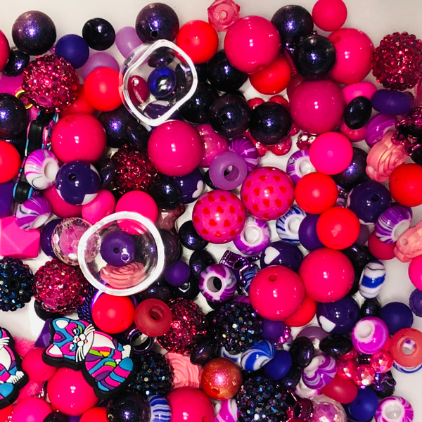 Bead Soup - Mean Girls || 3mm+ Large Hole || Bead Mixes || Silicone & Acrylic Mix