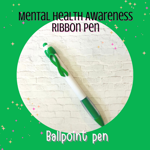 Mental Health Awareness Ribbon || Ballpoint Pen ||