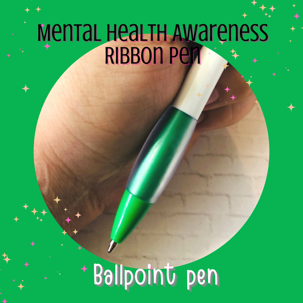 Mental Health Awareness Ribbon || Ballpoint Pen ||