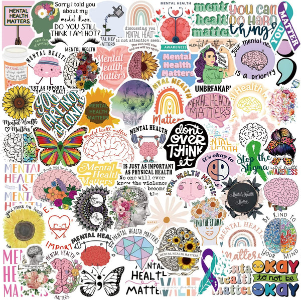 Vinyl Sticker Mix || Mental Health Affirmation || 25 Pieces