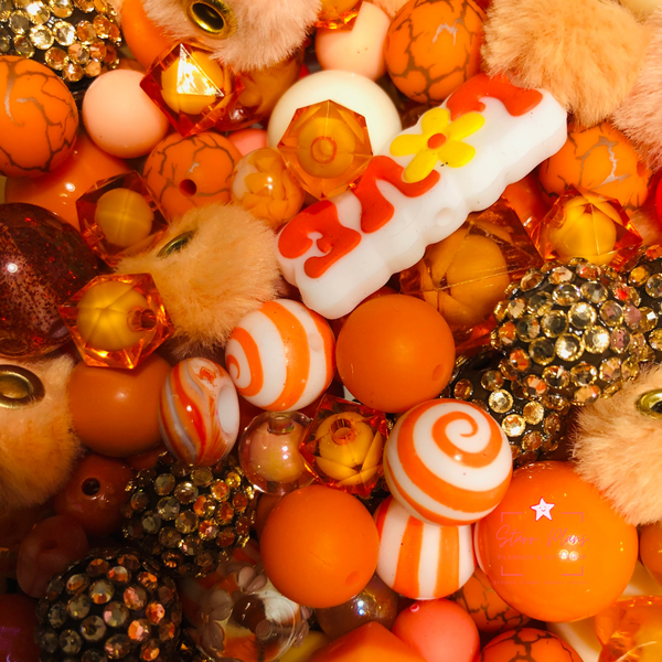 Bead Soup - Nectarine Nights || 3mm+ Large Hole || Bead Mixes || Acrylic & More