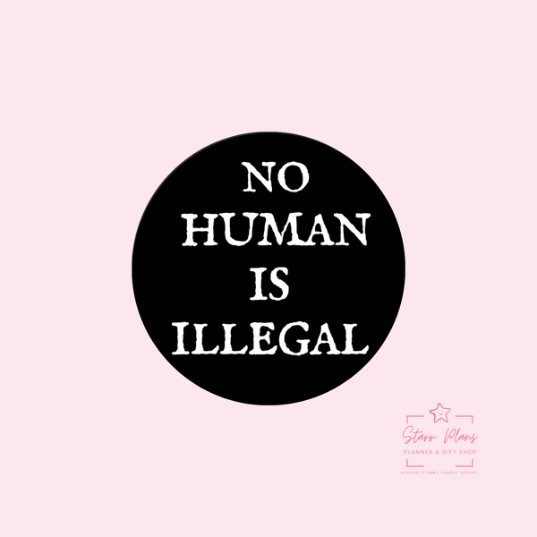 No Human is Illegal Silicone Focal Bead || Starr Plans Exclusive