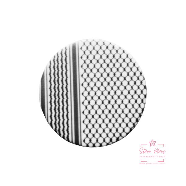 Silicone Focal Beads - Keffiyeh - Healing & Solidarity Design