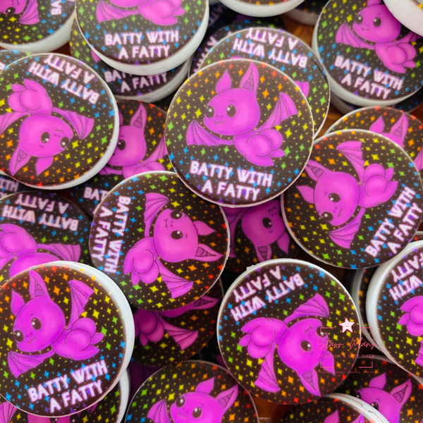 Silicone Focal Beads -  Batty with a Fatty || Starr Plans Exclusive