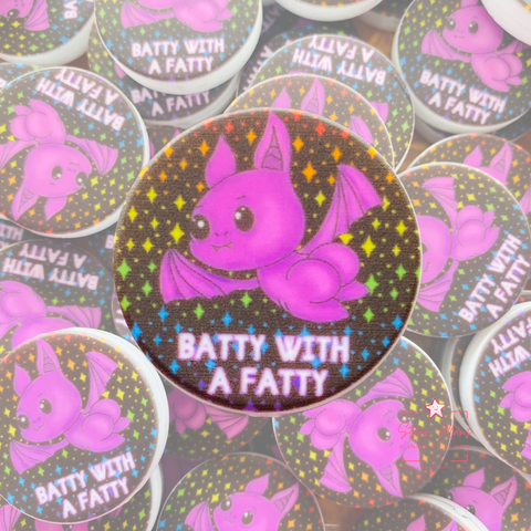 Silicone Focal Beads -  Batty with a Fatty || Starr Plans Exclusive