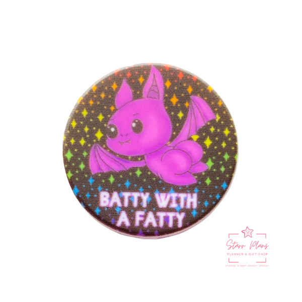 Silicone Focal Beads -  Batty with a Fatty || Starr Plans Exclusive
