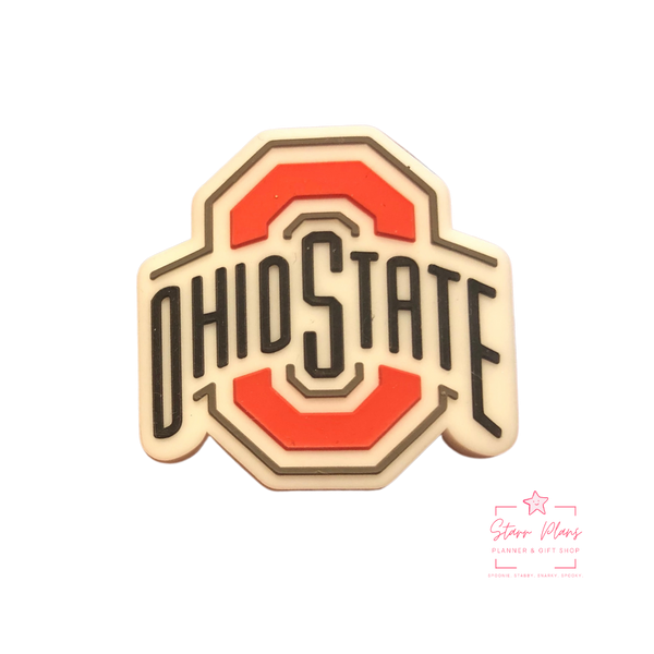 Silicone Focal Beads - Ohio State