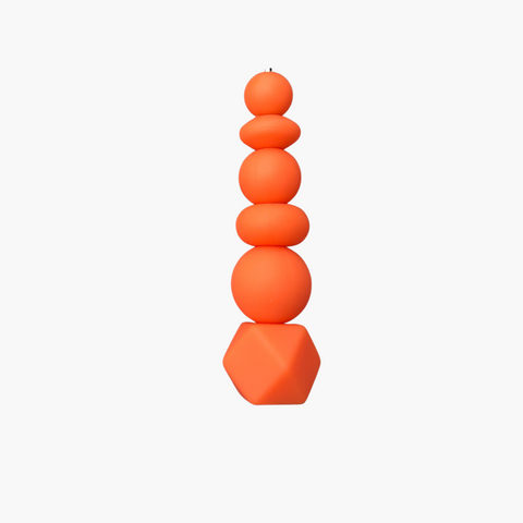 Silicone Solid Color Bead || Orange Creamsicle