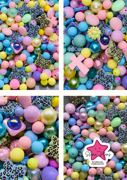 Bead Soup - Pastel Butterfly|| 3mm+ Large Hole || Bead Mixes ||