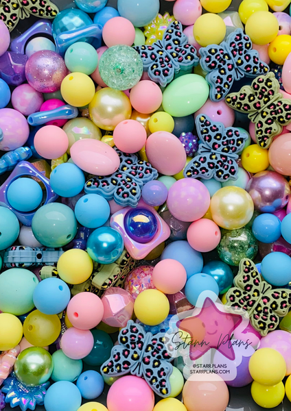 Bead Soup - Pastel Butterfly|| 3mm+ Large Hole || Bead Mixes ||